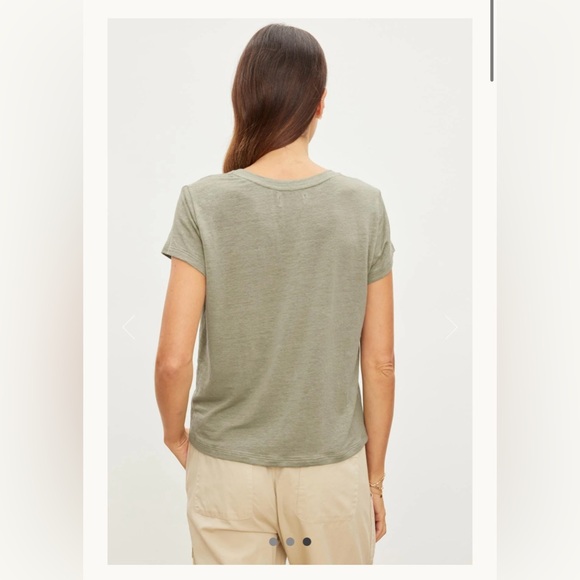 VINCE by graham & spencer black casey boxy linen tee MEDIUM - Picture 12 of 13